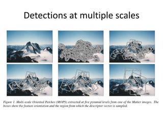 Detections at multiple scales
 