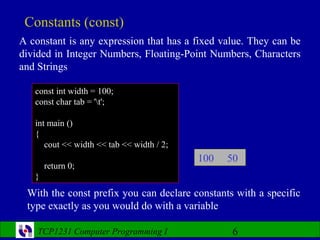 Computer Programming- Lecture 7 | PPT