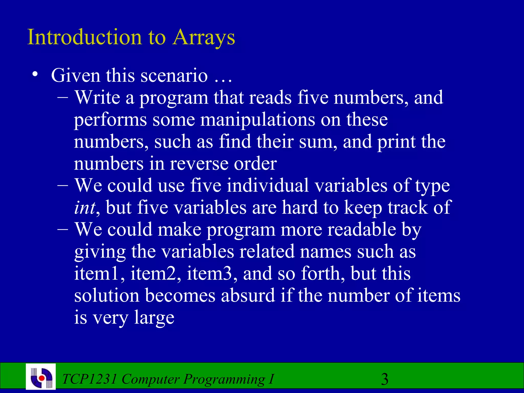 Computer Programming- Lecture 8 | PPT