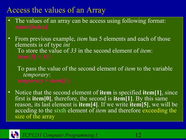 Computer Programming- Lecture 8 | PPT