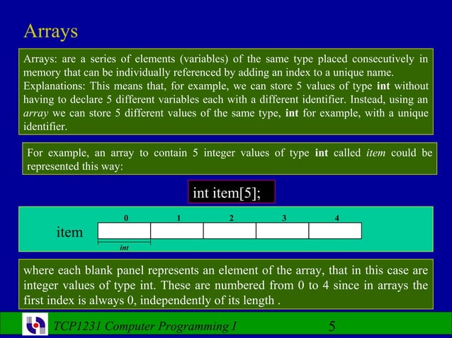 Computer Programming- Lecture 8 | PPT