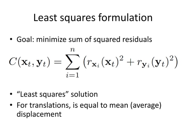 Computer Vision alignment | PPTX