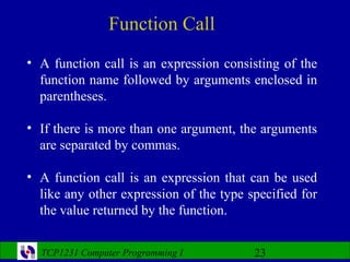 Computer Programming- Lecture 9 | PPT