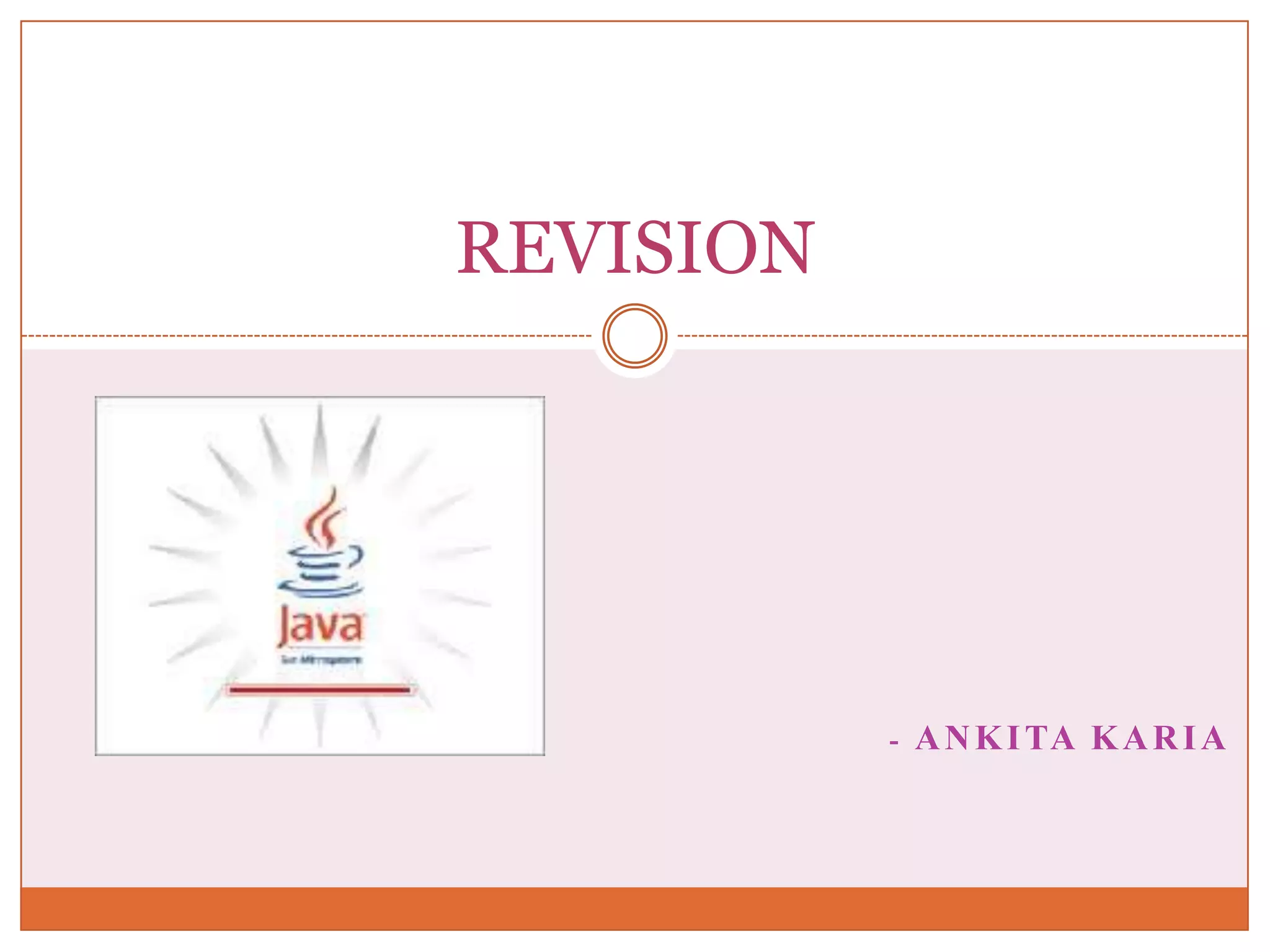 REVISION - A N K I TA K A R I A 