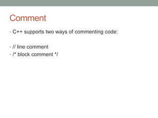 Introduction to C++ | PPTX