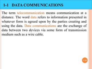 Lec1 :- Data communication and network | PPTX