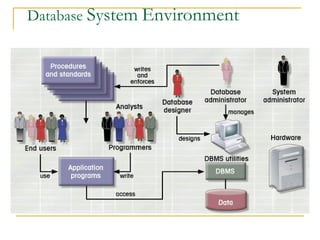 Database System Environment
 