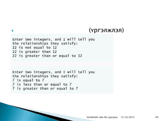  (үргэлжлэл)
Vanderbilt-ийн Их сургууль 12/16/2015 49
 