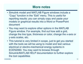 matlab basics and Simulink for beginners | PPTX