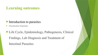 Parasites Tutorial Parasitology. info about parasites and | PPTX