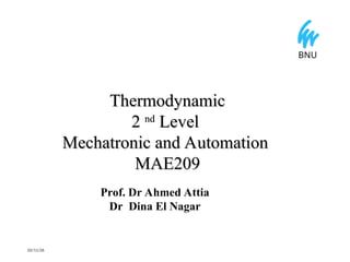 Lec 1. Basic of Thermodynamic.ppt for engineering student | PPT