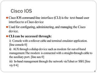 Ios Command Line Interface Commands Comprehensive Introduction to Cisco IOS and Router Configuration | PDF