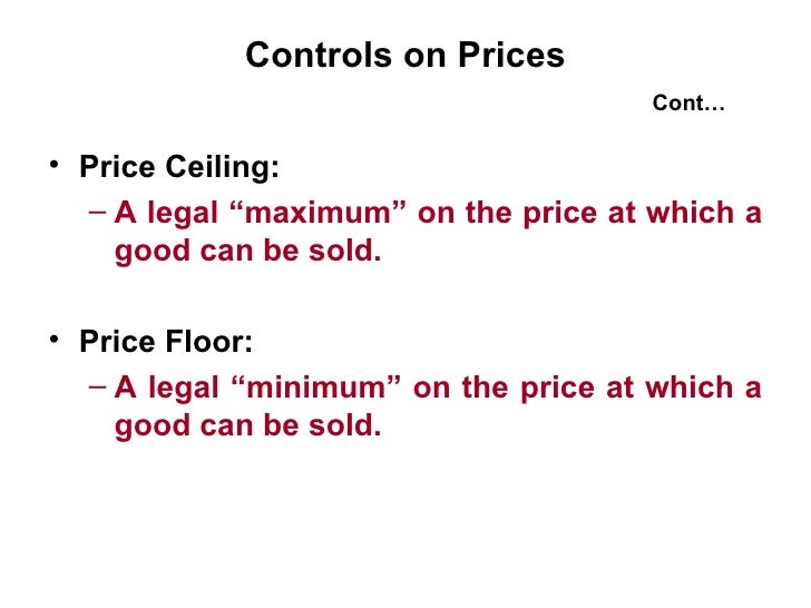 Supply Demand Government Policies
