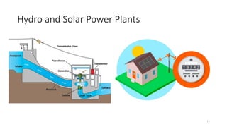 11
Hydro and Solar Power Plants
 
