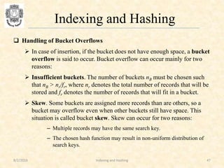 Lec 1 indexing and hashing | PPTX