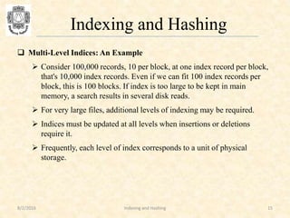 Lec 1 indexing and hashing | PPT