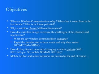 Lec 1 introduction to wireless communication(1) | PPT