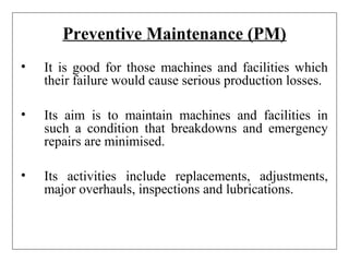 Defining Maintenance Problem Lec1 maintenance definition | PPT