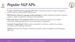 Introduction to Natural Language Processing | PDF