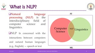 Introduction to Natural Language Processing | PDF