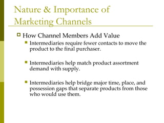 This is a presentation on distribution channel. | PPT