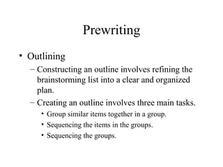 Comprehensive Guide to the Writing Process: Prewriting, Drafting, and ...