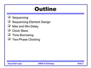 VLSI DESIGN LECTURE NOTE 10 SEQUENTIAL CIRCUITS.ppt