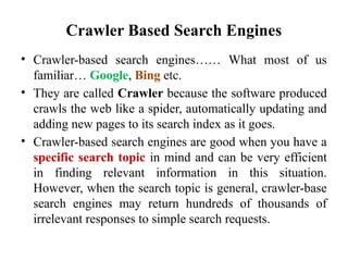 Simple Text Based Search Engine Lec 11-12 Search engines for easy use.pptx