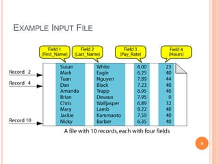 EXAMPLE INPUT FILE
8
 