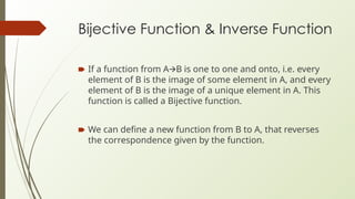 Bijective Inverse Lec 11 Functions of discrete structure .pptx