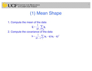 (1) Mean Shape
30
 