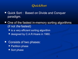 quick sort by student of NUML university | PPT