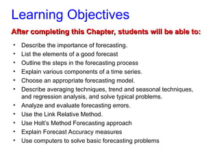 module 2 forecasting - module 2 forecasting learning... Lec 1 introduction to Forecasting 2016.ppt