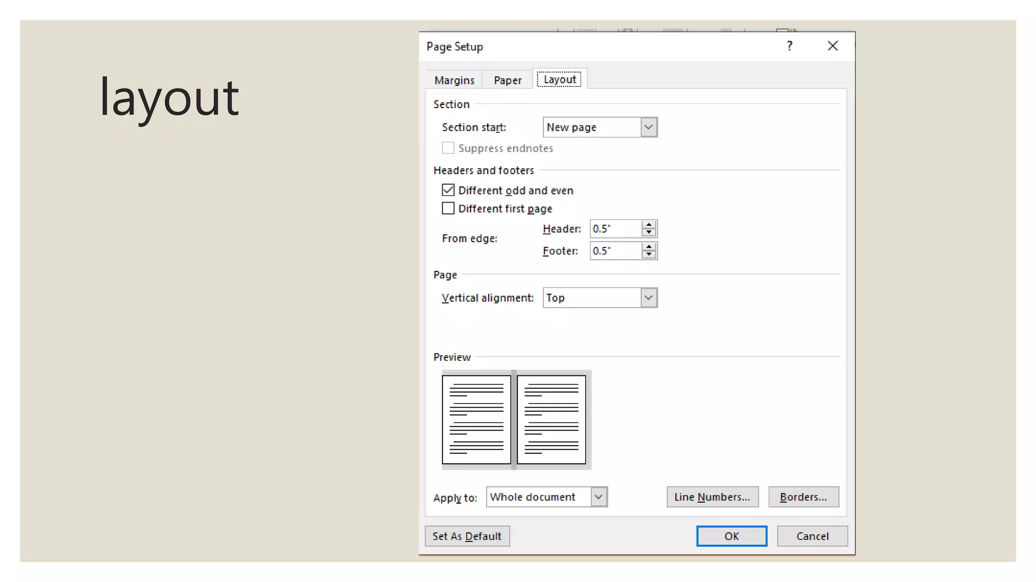 Formatting document in ms word pptx