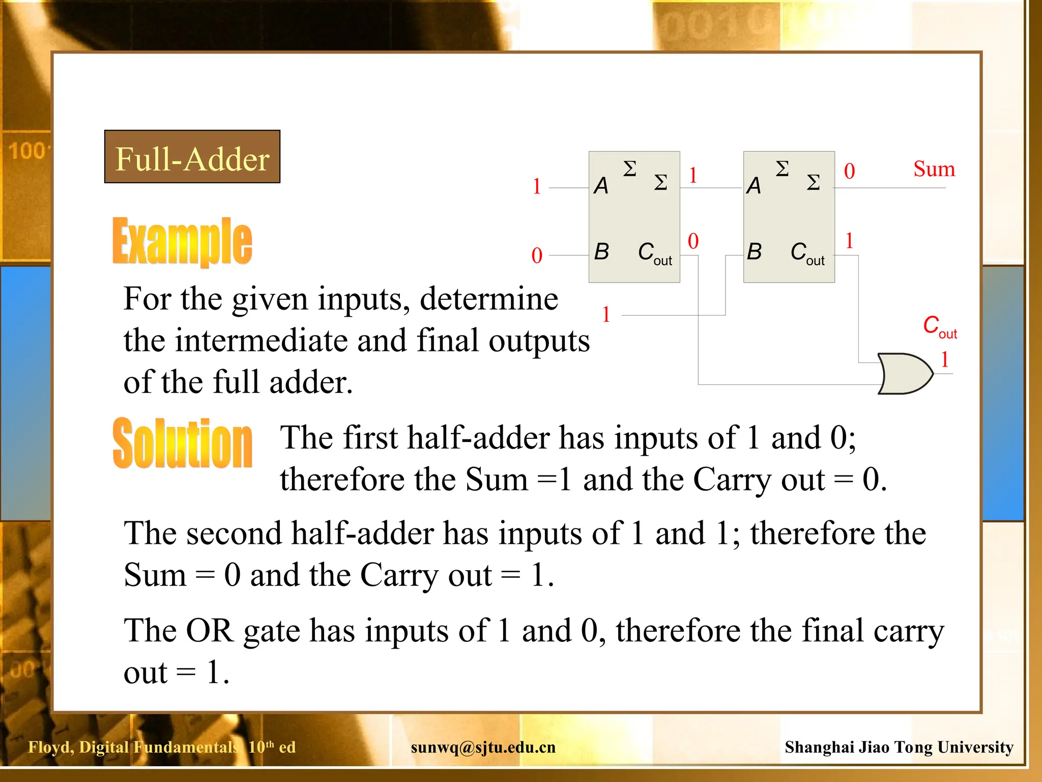 Adder full lecture for engineering and computer science students | PPT