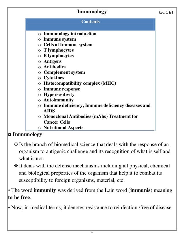 Immunology Innate And Adaptive Immune Systems Antigens Ag