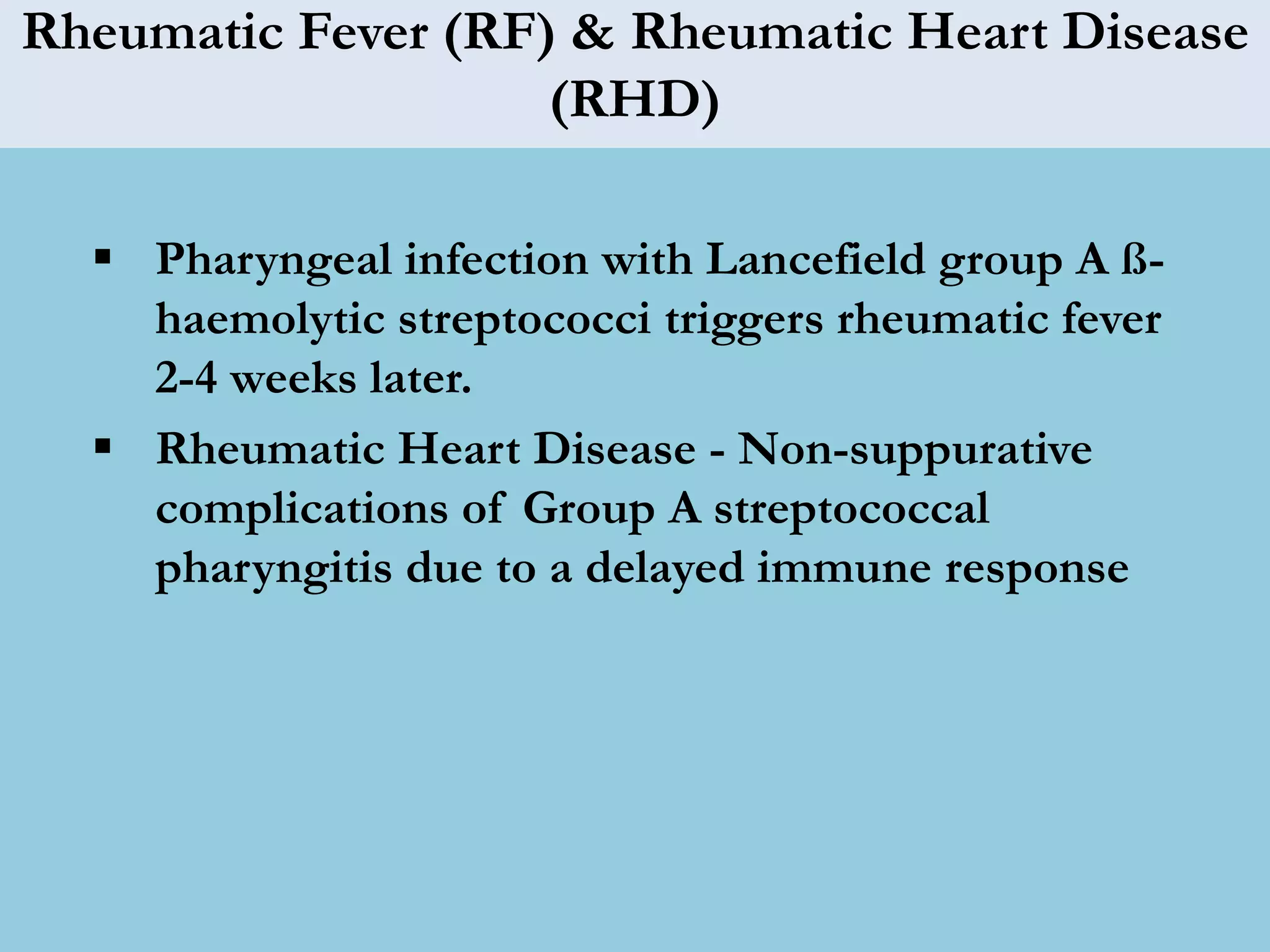 Recurrent Rheumatic Fever Lec 12 management of rheumatic fever rheumatic heart disease for mohs ...