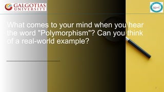 Lec 13 Polymorphism in python with detailed explanation | PPTX