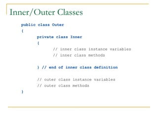 Inner classes in java for object oriented programming.pptx