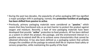 Shelf Life Estimation Intelligent Packaging | PPTX