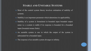 Stable Systems. Examples Discrete Time Systems & its classifications | PPTX