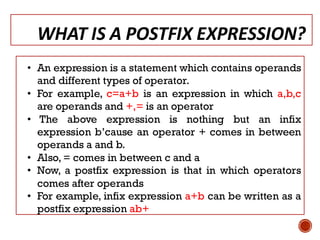 Prefix Postfix Infix Examples Data Structures: Infix, Prefix, Postfix. | PDF