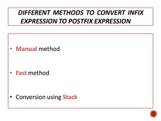 Data Structures: Infix, Prefix, Postfix. | PDF