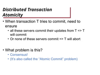 DS_ Distributed transactions and two phase commit | PPT