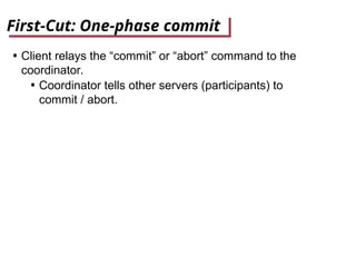 DS_ Distributed transactions and two phase commit | PPT