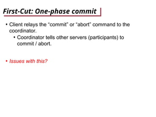 DS_ Distributed transactions and two phase commit | PPT
