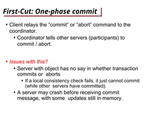 DS_ Distributed transactions and two phase commit | PPT