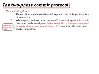 DS_ Distributed transactions and two phase commit | PPT