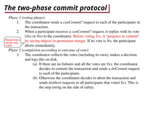 DS_ Distributed transactions and two phase commit | PPT