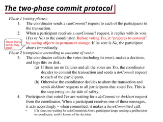 DS_ Distributed transactions and two phase commit | PPT